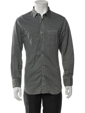 Officine Generale Casual Shirts Long Sleeve Denim Shirt M