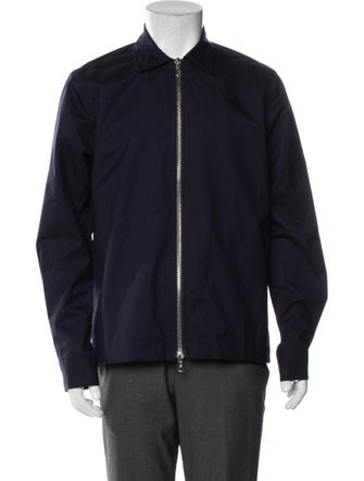 Officine Generale Wool Graphic Print Windbreaker