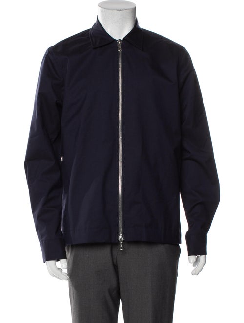 Officine Generale Wool Graphic Print Windbreaker