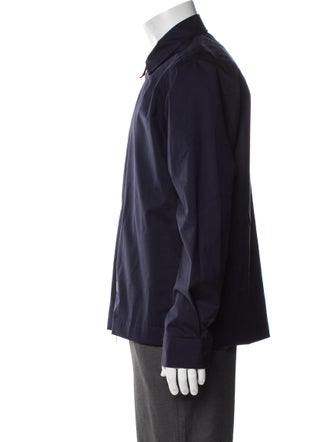 Officine Generale Wool Graphic Print Windbreaker