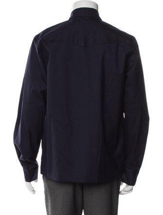 Officine Generale Wool Graphic Print Windbreaker