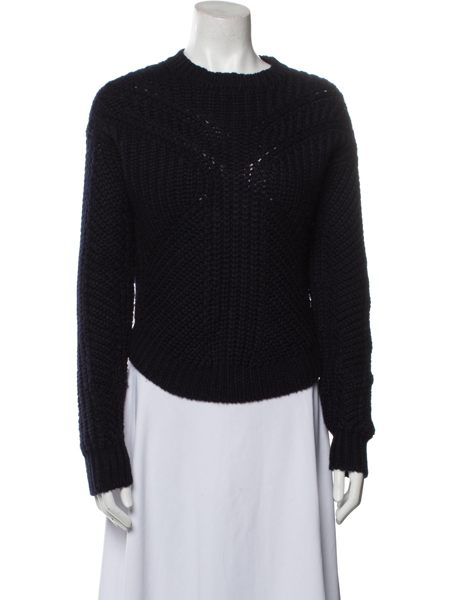 Officine Generale Wool Crew Neck Sweater