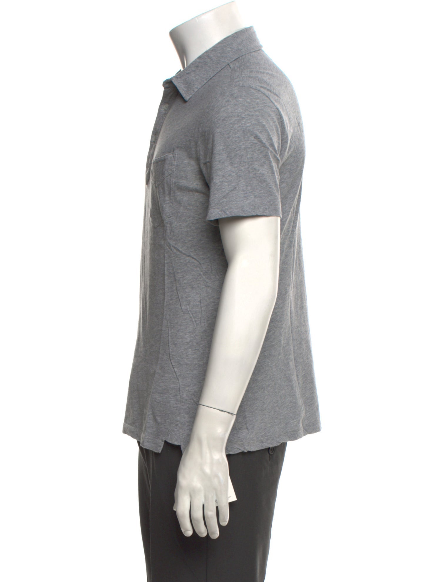 Officine Generale Collar Short Sleeve Polo Shirt