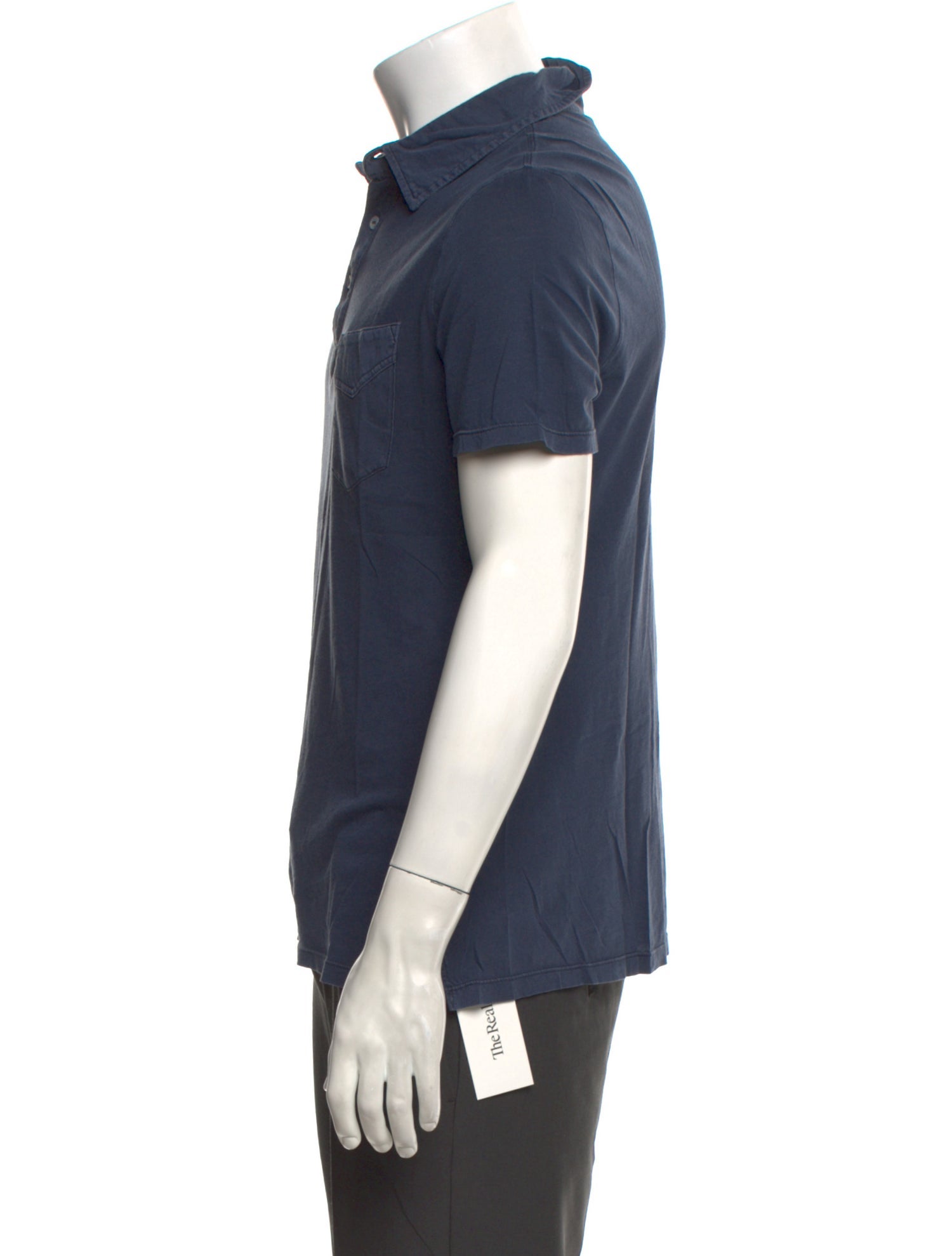 Officine Generale Collar Short Sleeve Polo Shirt