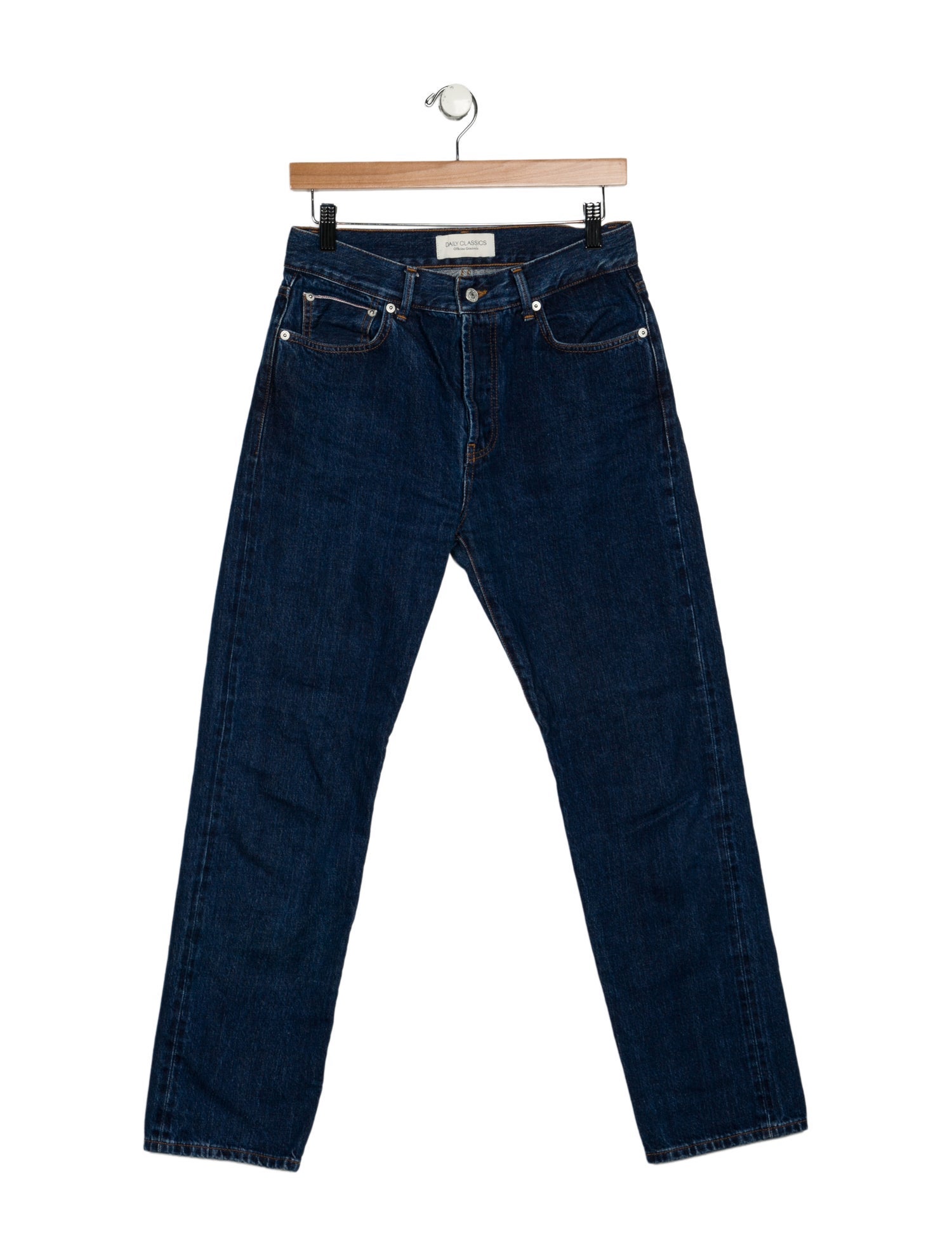 Officine Generale Mid-Rise Straight Leg Jeans