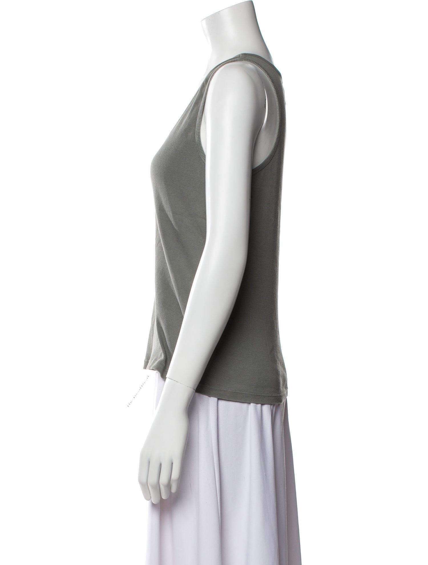 Officine Generale Scoop Neck Sleeveless Top