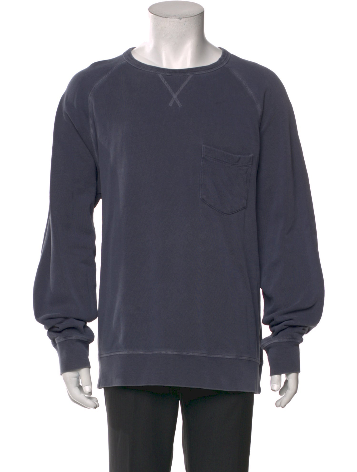 Officine Generale Crew Neck Long Sleeve Sweatshirt