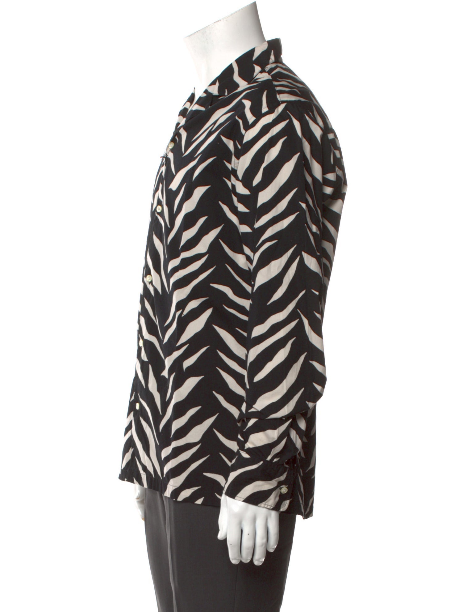 Officine Generale Printed Long Sleeve Shirt w/ Tags