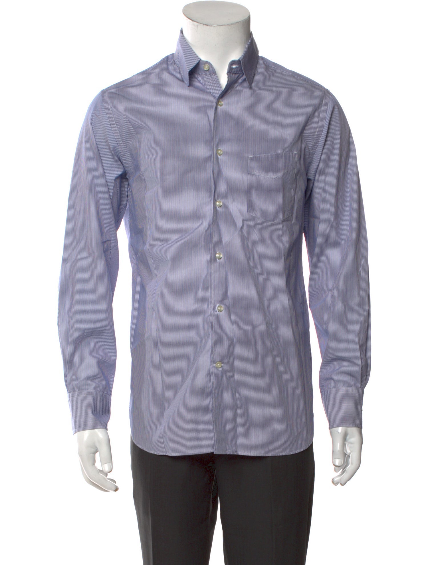 Officine Generale Striped Long Sleeve Shirt