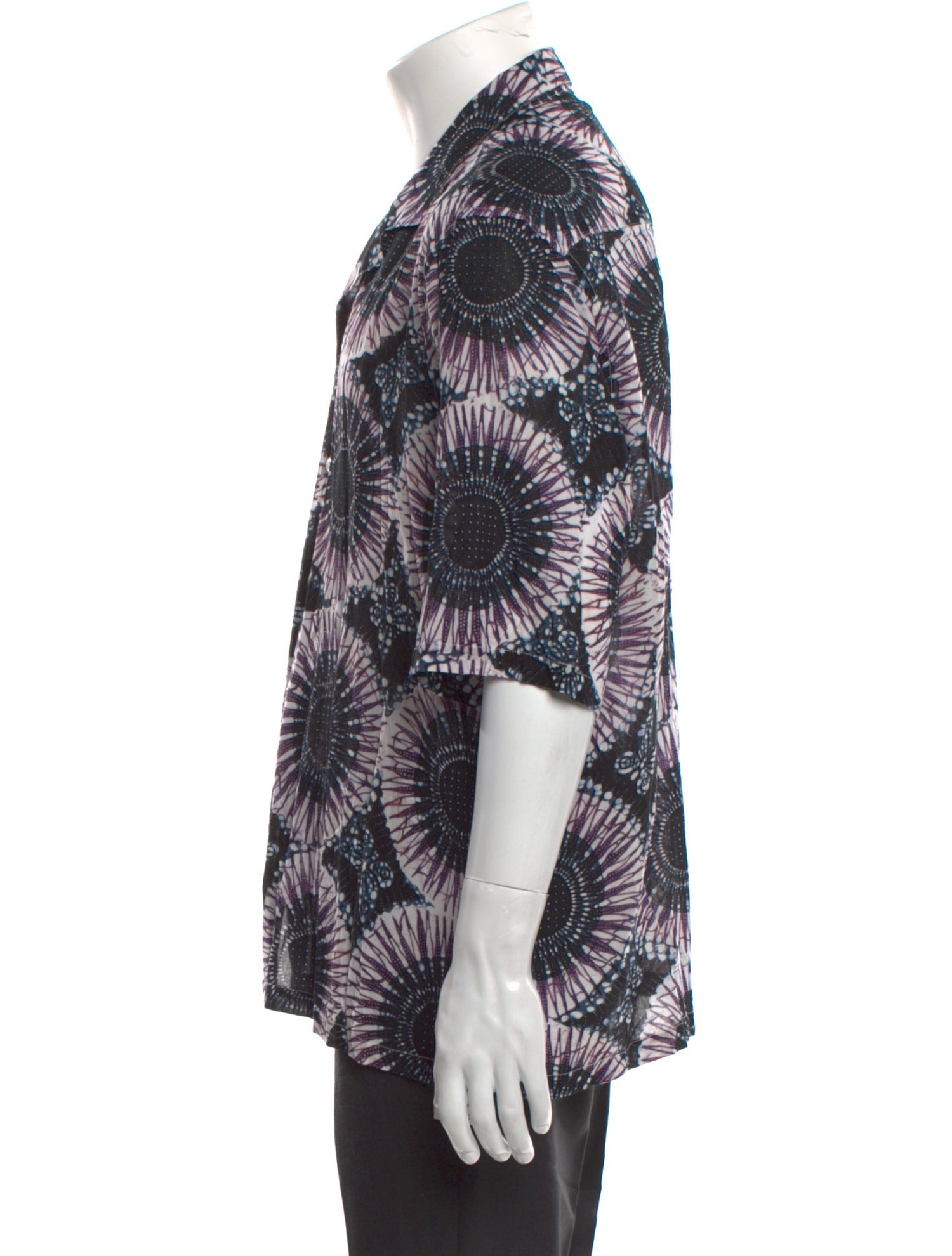 Officine Generale Printed Short Sleeve Shirt