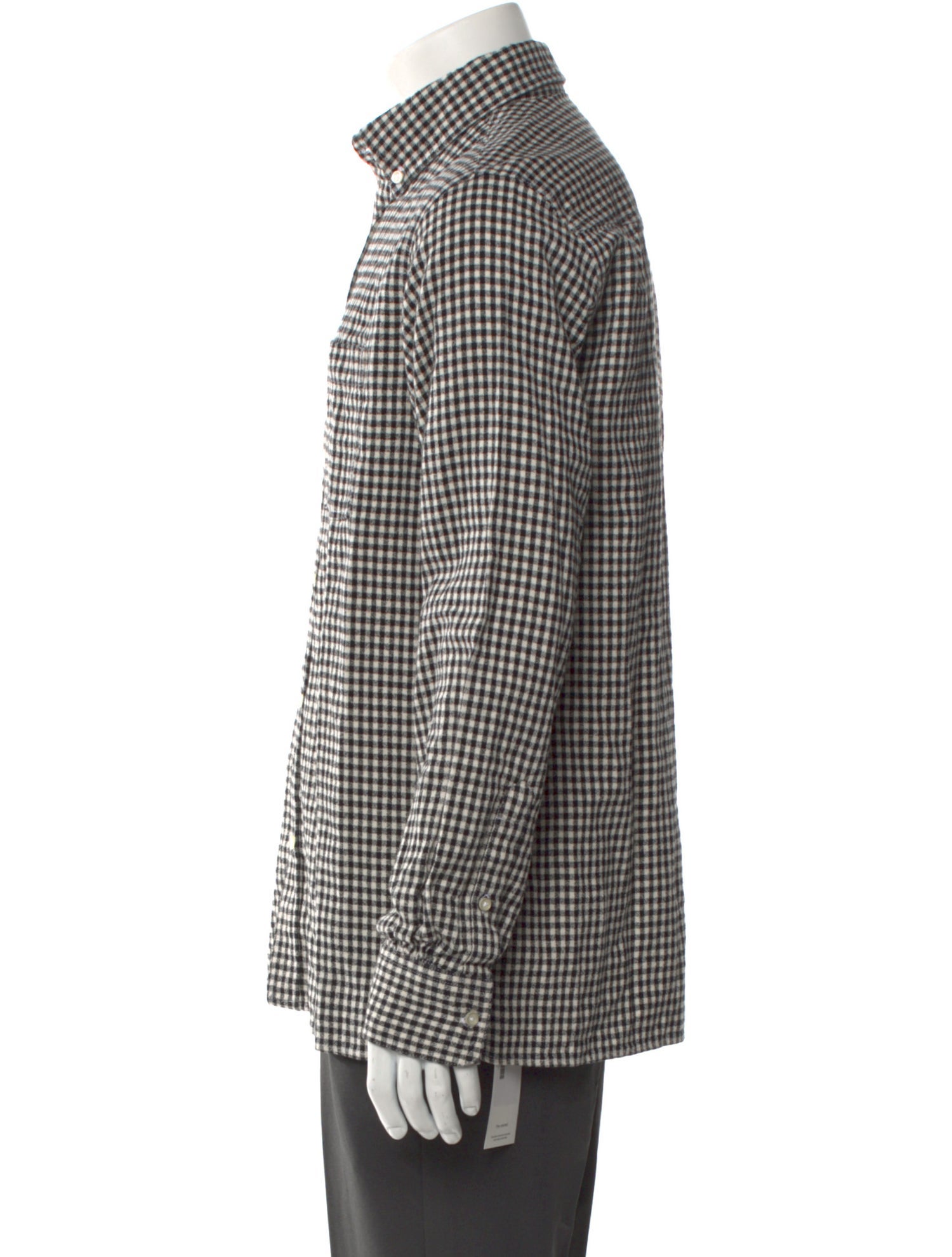 Officine Generale Plaid Print Long Sleeve Shirt