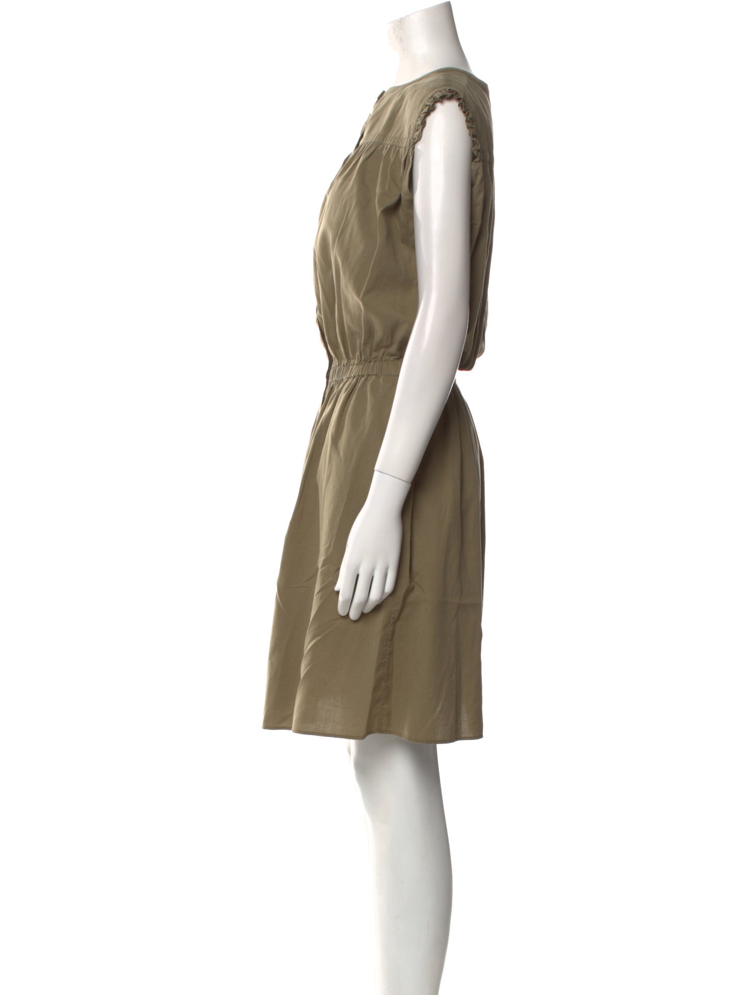 Officine Generale Crew Neck Knee-Length Dress