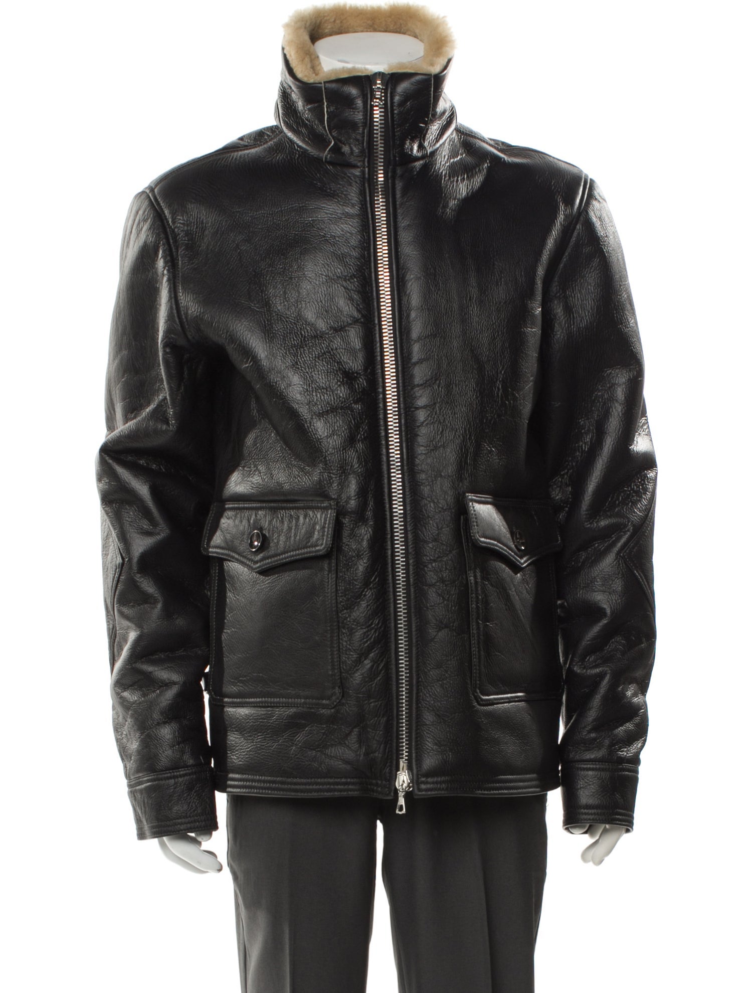 Officine Generale Clyde Leather Moto Jacket