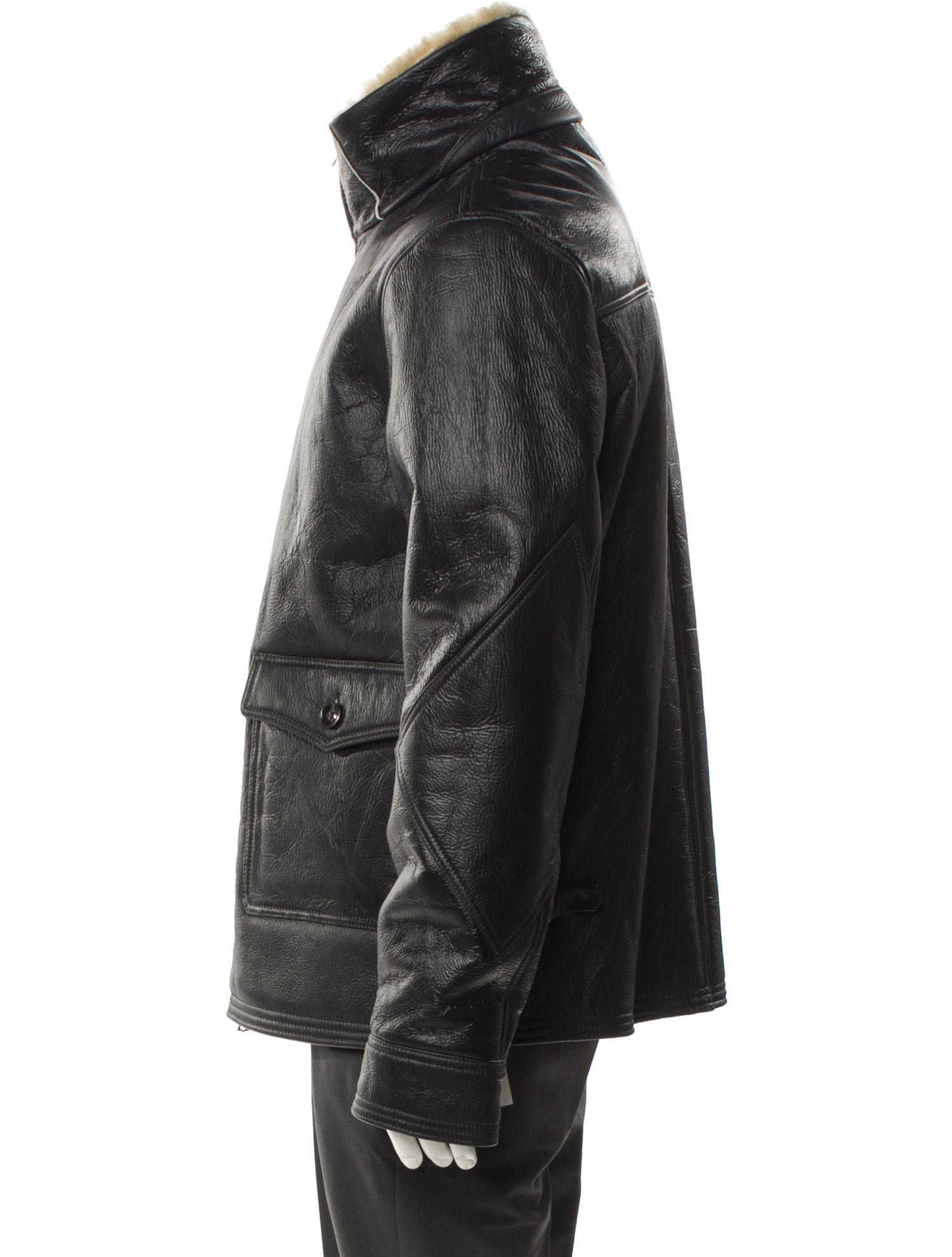 Officine Generale Clyde Leather Moto Jacket