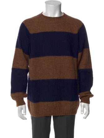Officine Generale Wool Colorblock Pattern Pullover