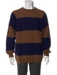 Officine Generale Wool Colorblock Pattern Pullover