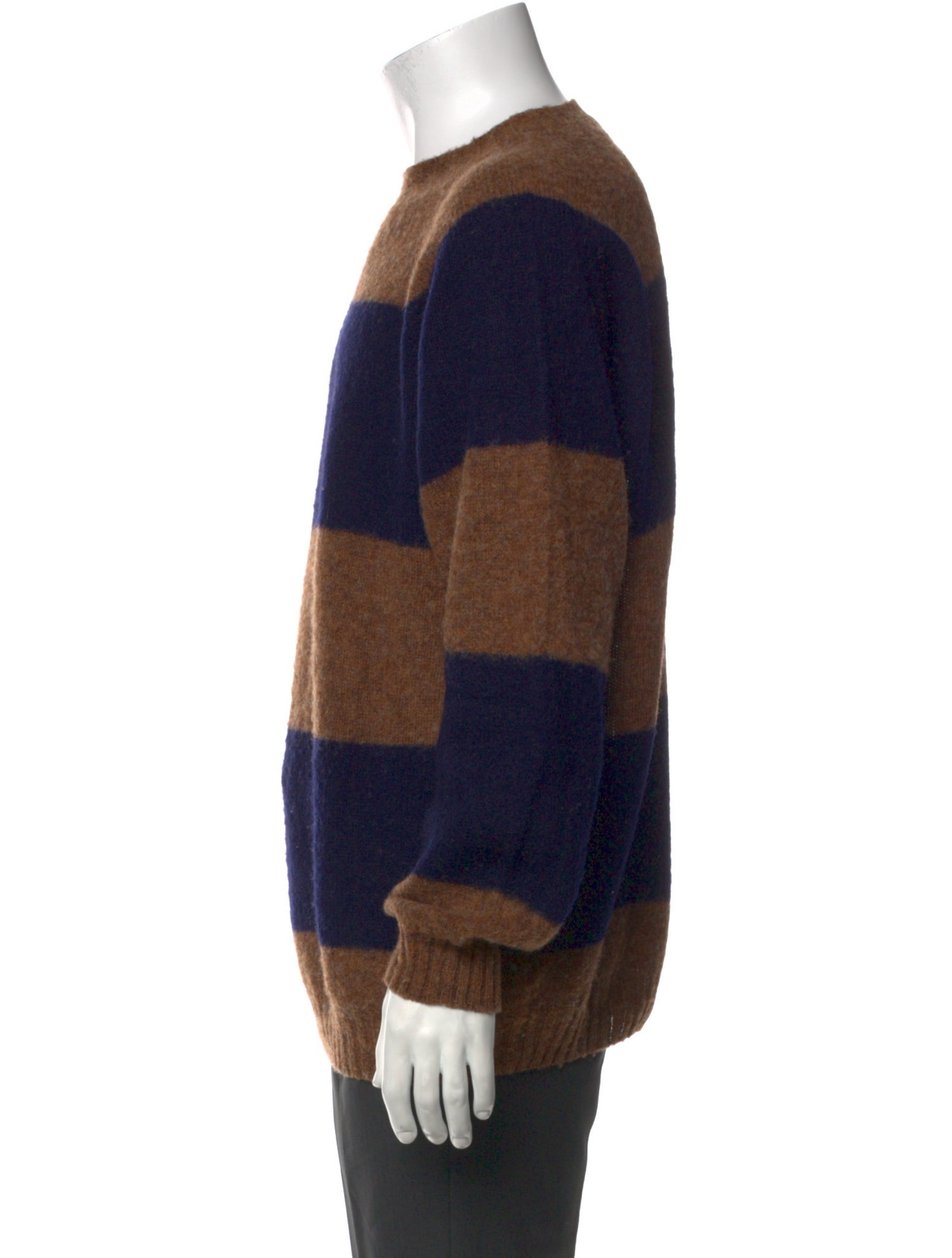 Officine Generale Wool Colorblock Pattern Pullover