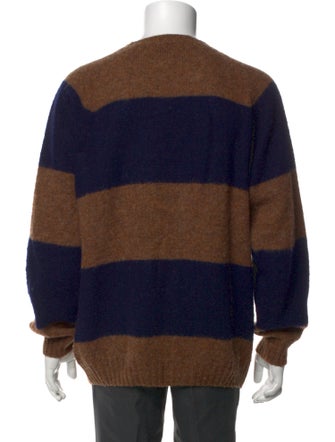 Officine Generale Wool Colorblock Pattern Pullover