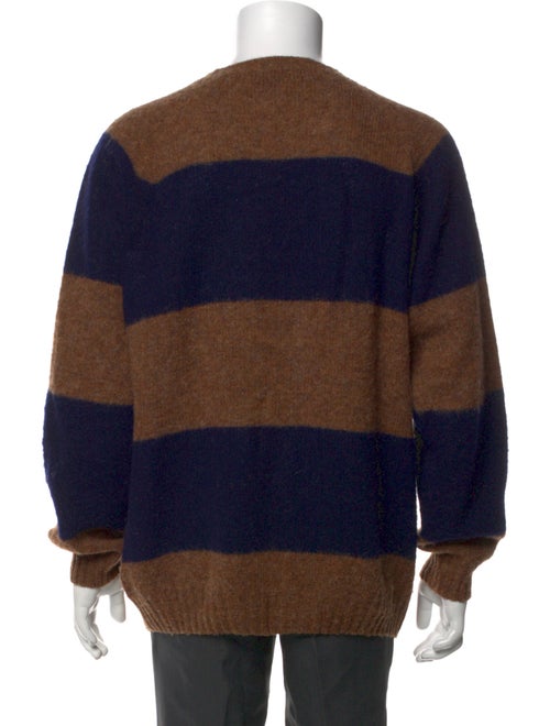 Officine Generale Wool Colorblock Pattern Pullover
