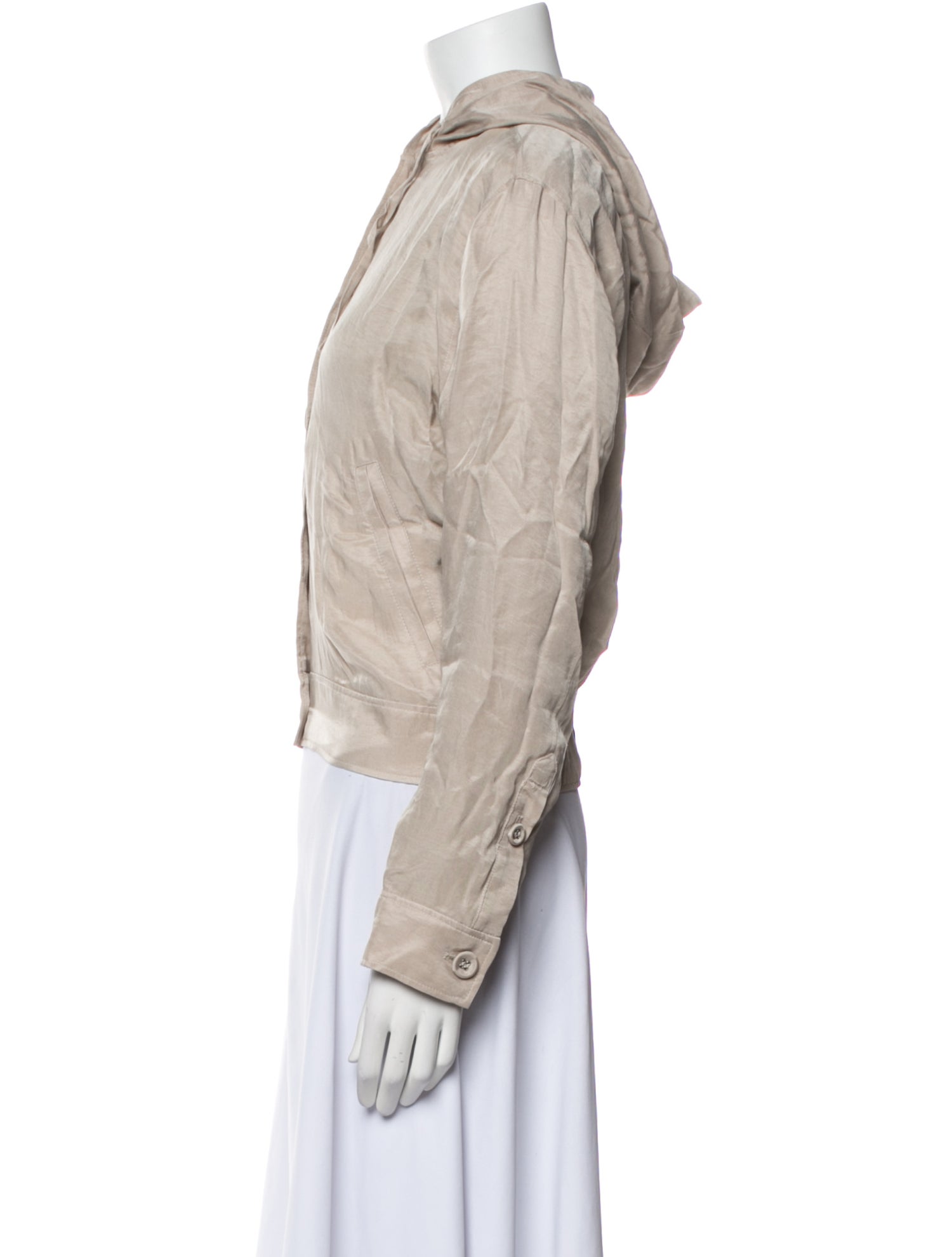 Officine Generale Satin Bomber Jacket