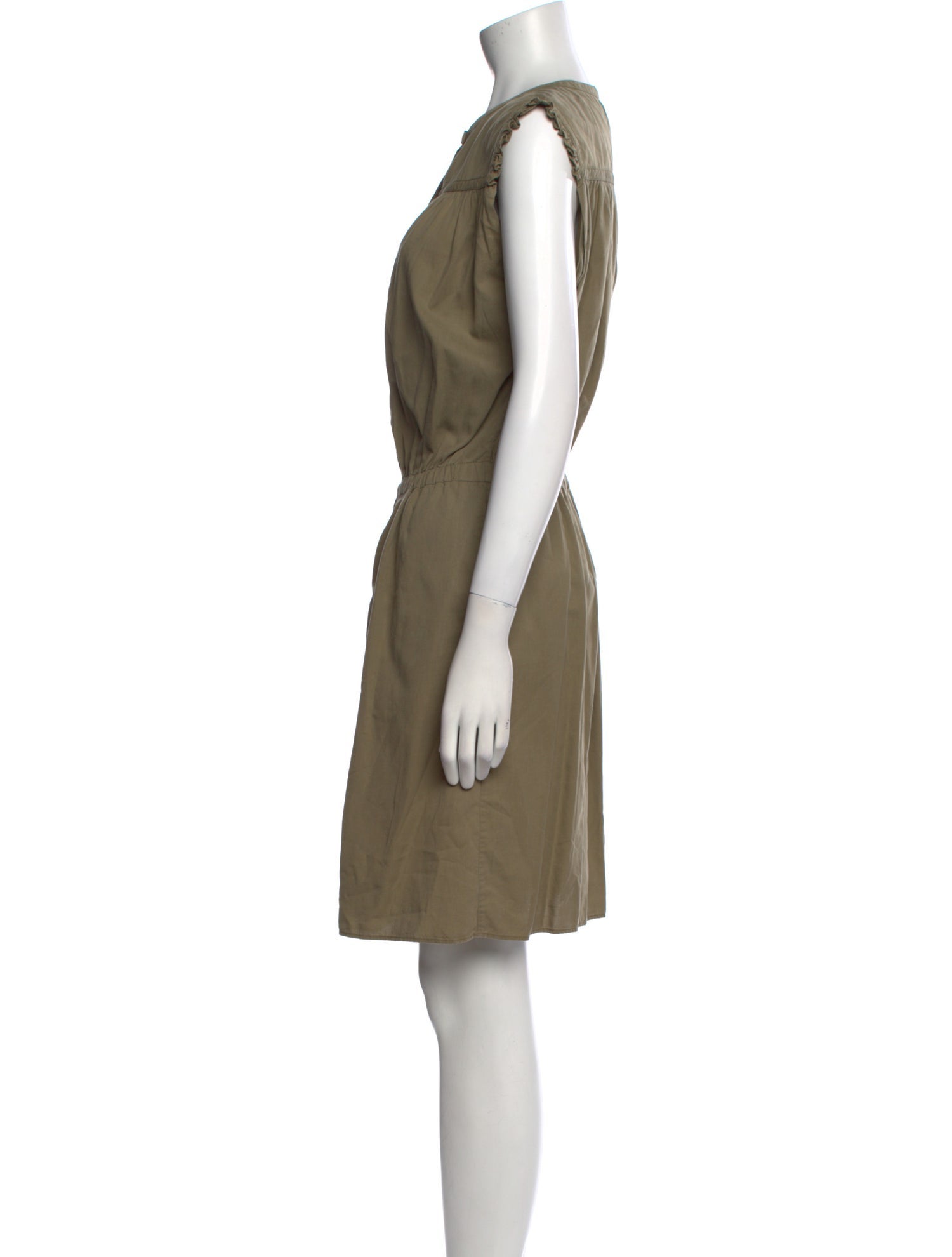 Officine Generale Crew Neck Mini Dress