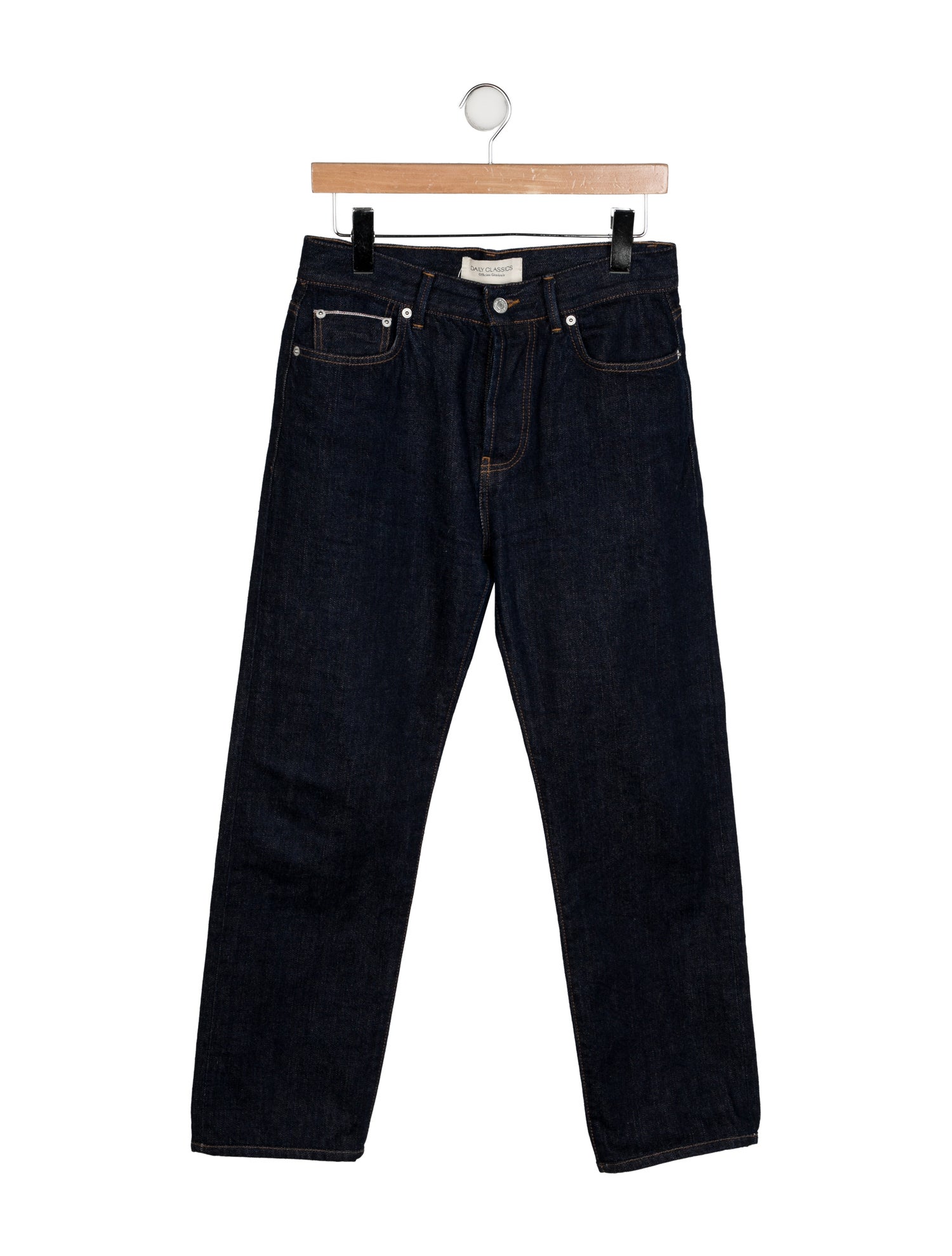 Officine Generale High-Rise Straight Leg Jeans