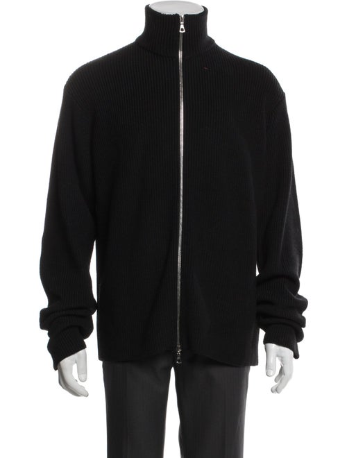 Officine Generale Merino Wool Turtleneck Cardigan