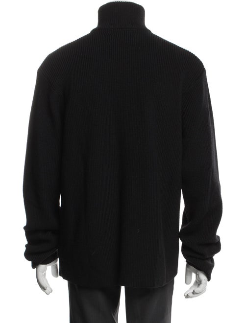 Officine Generale Merino Wool Turtleneck Cardigan