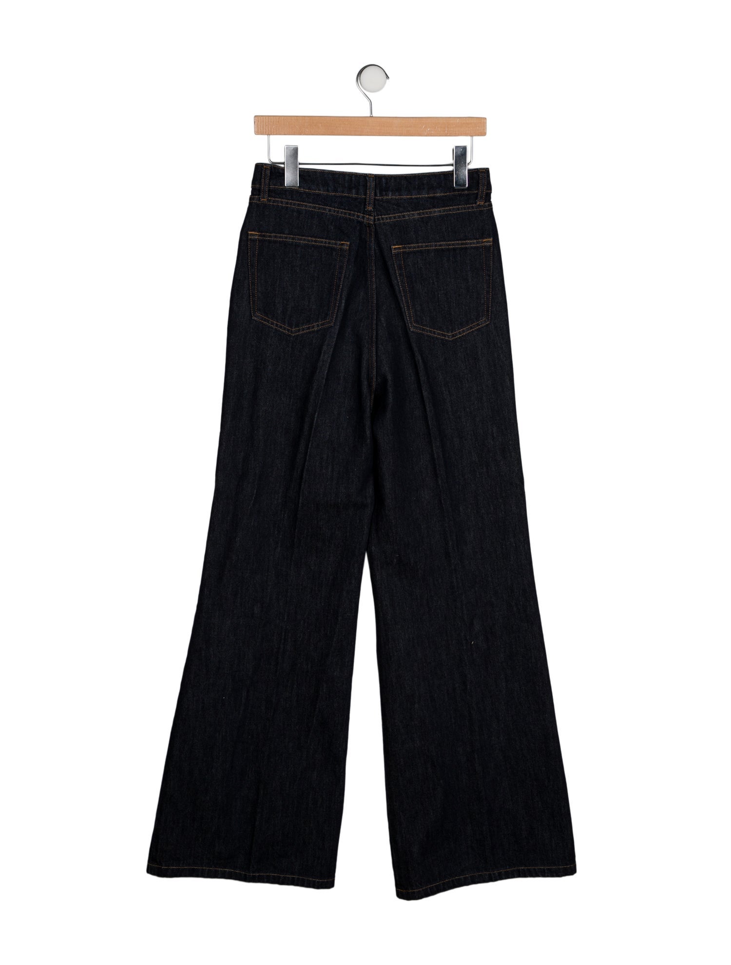 Officine Generale High-Rise Wide Leg Jeans