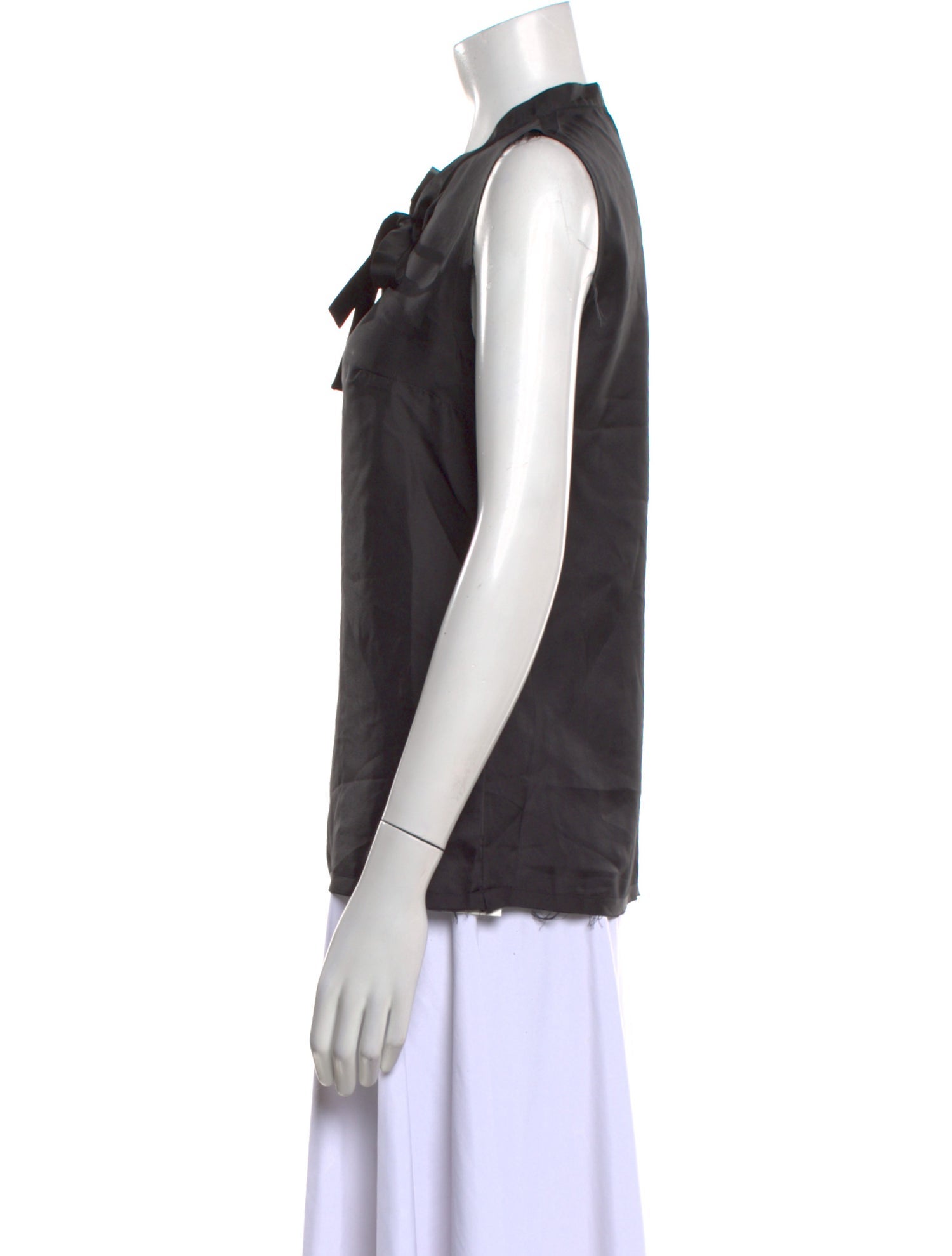 Officine Generale Silk V-Neck Top