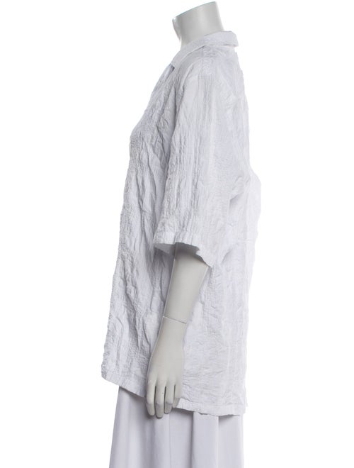 Officine Generale Short Sleeve Button-Up Top