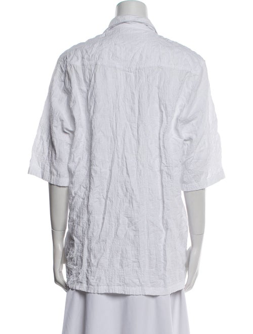 Officine Generale Short Sleeve Button-Up Top