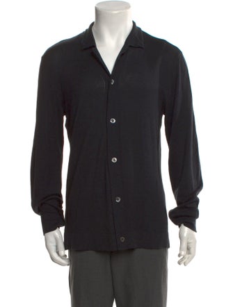 Officine Generale Collar Long Sleeve Cardigan