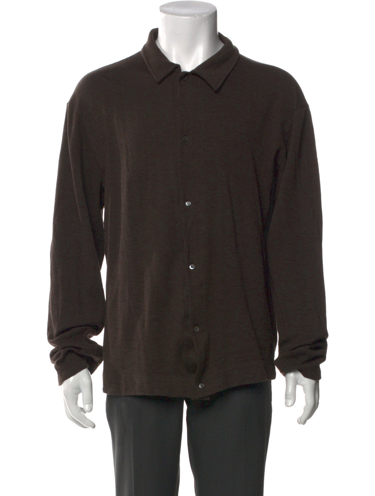 Officine Generale Wool Long Sleeve Shirt