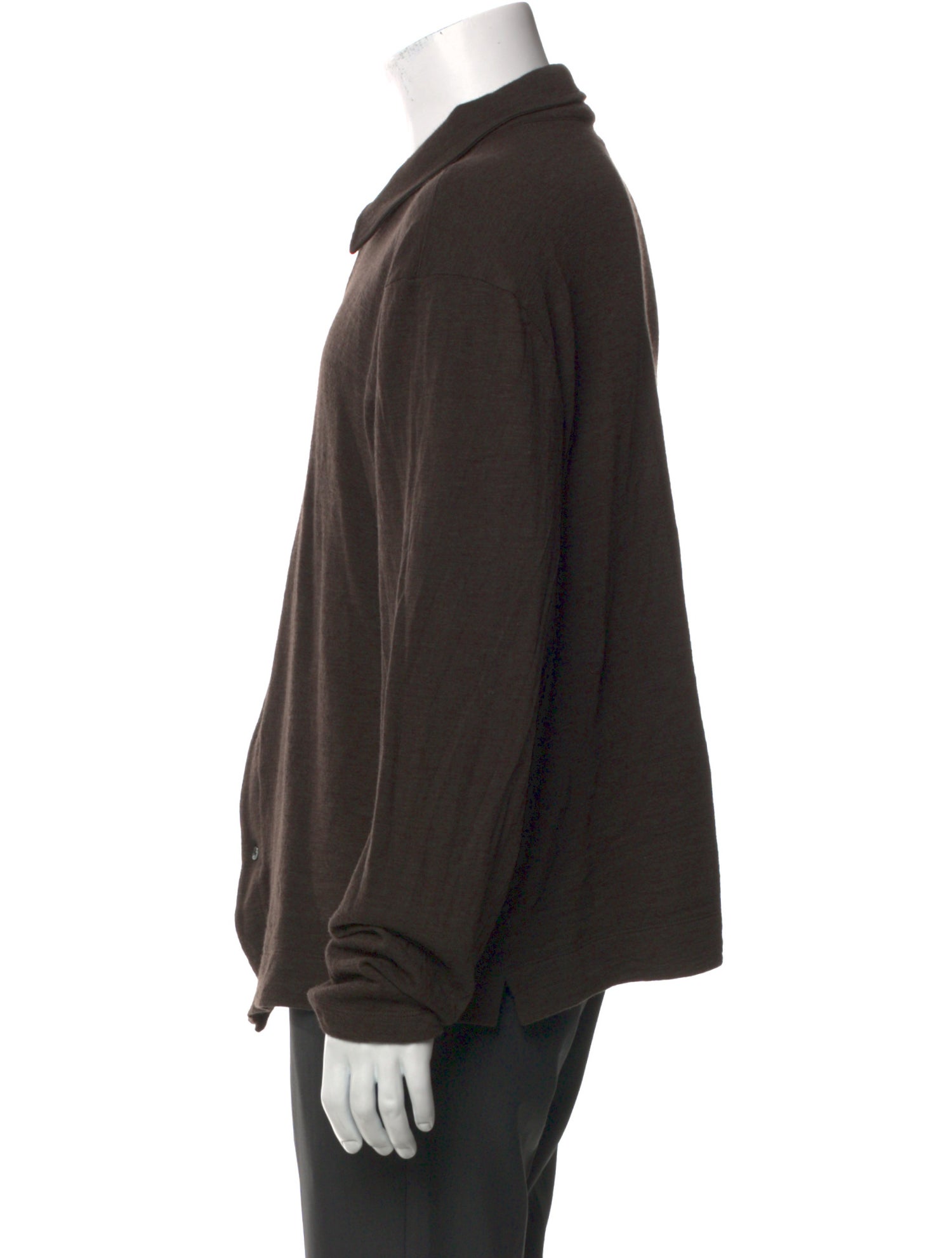 Officine Generale Wool Long Sleeve Shirt