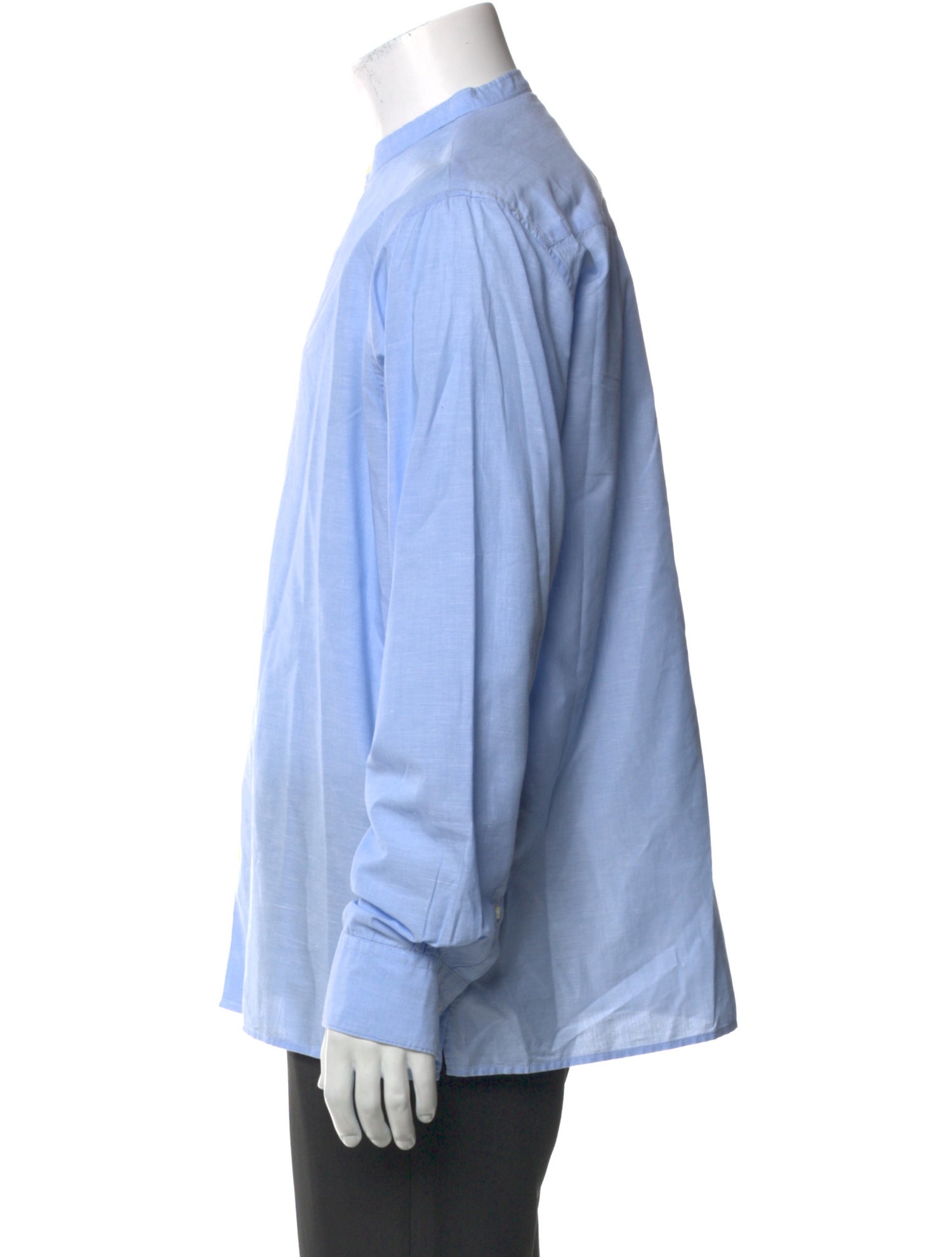 Officine Generale Long Sleeve Tuxedo Shirt