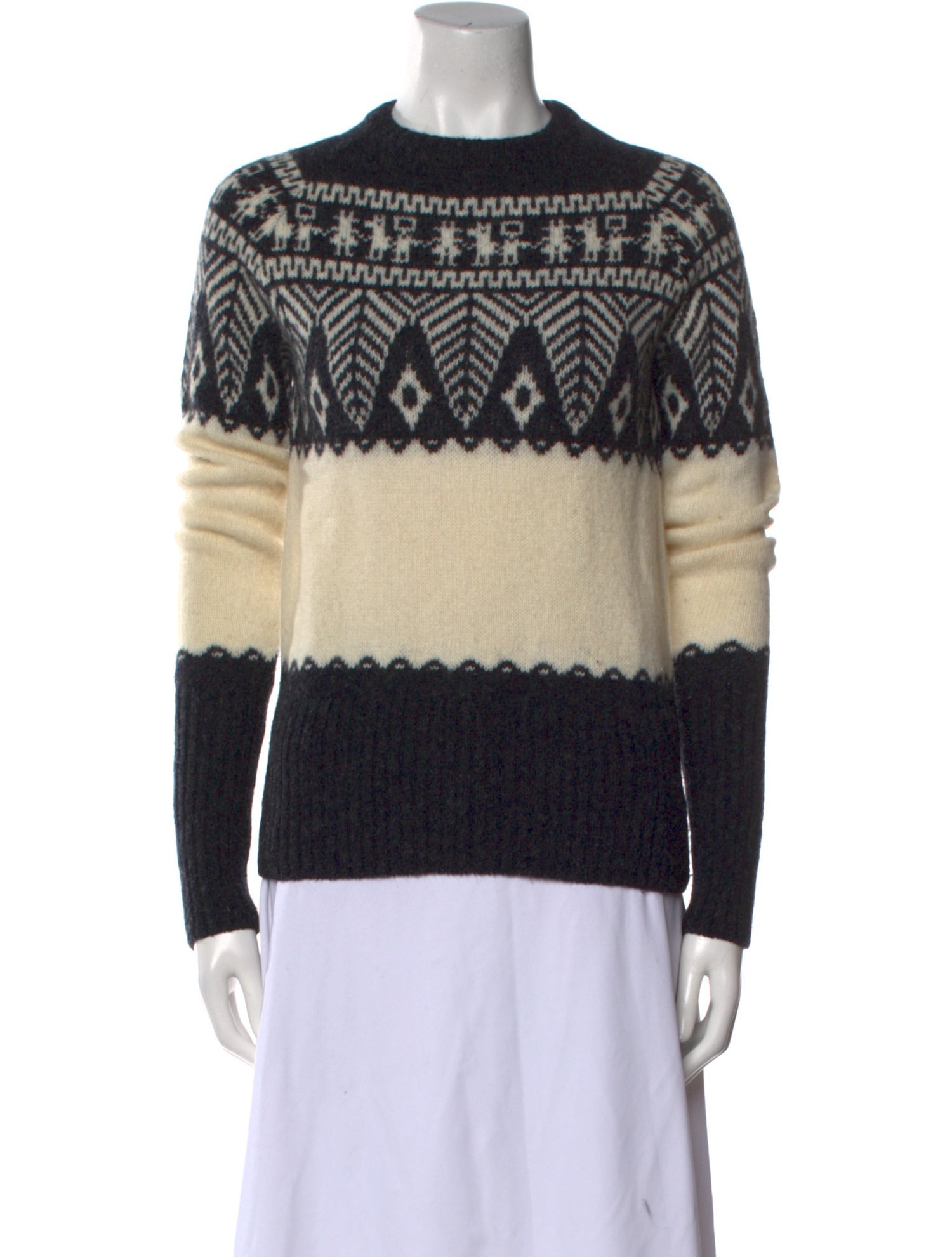 Officine Generale Wool Printed Sweater