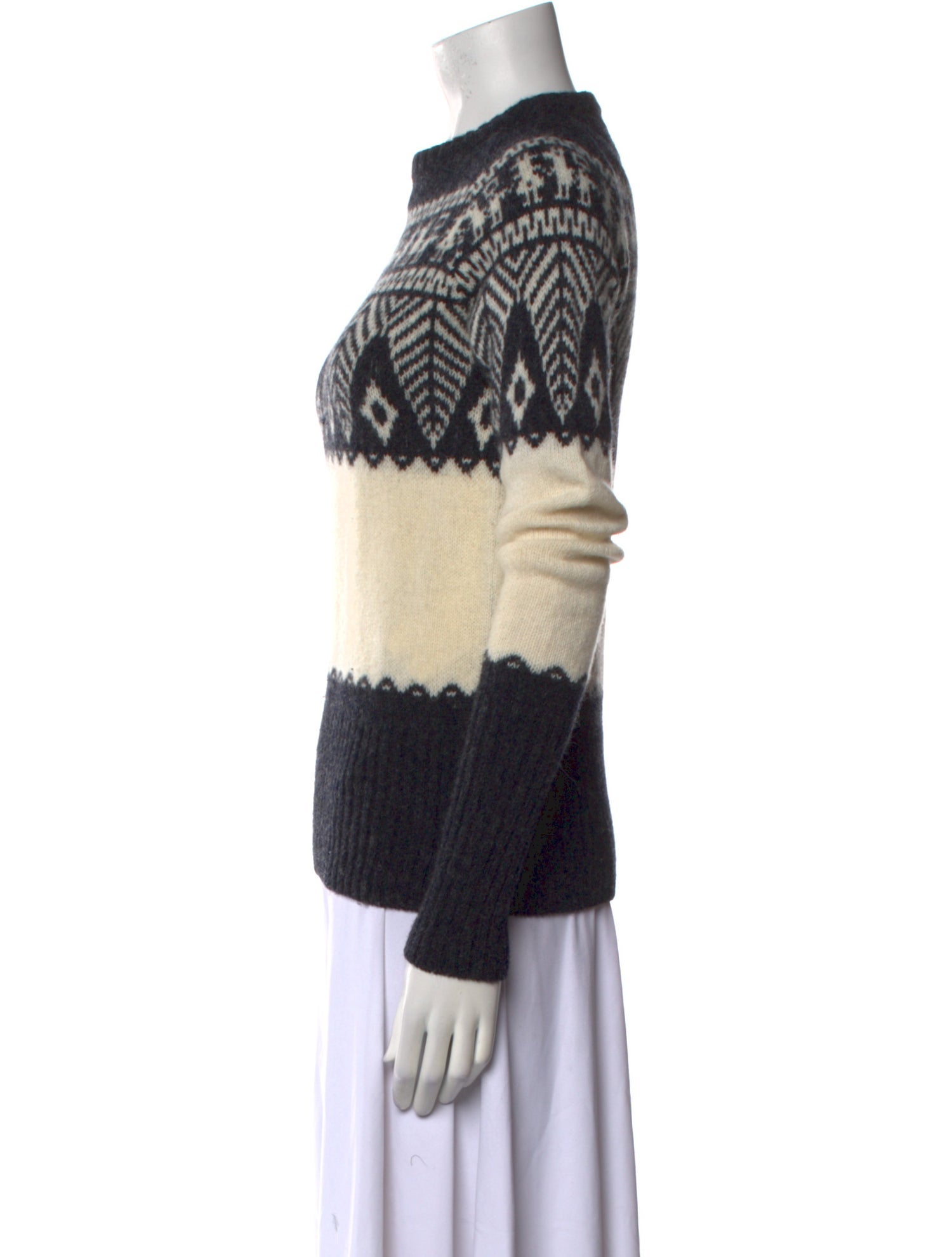 Officine Generale Wool Printed Sweater