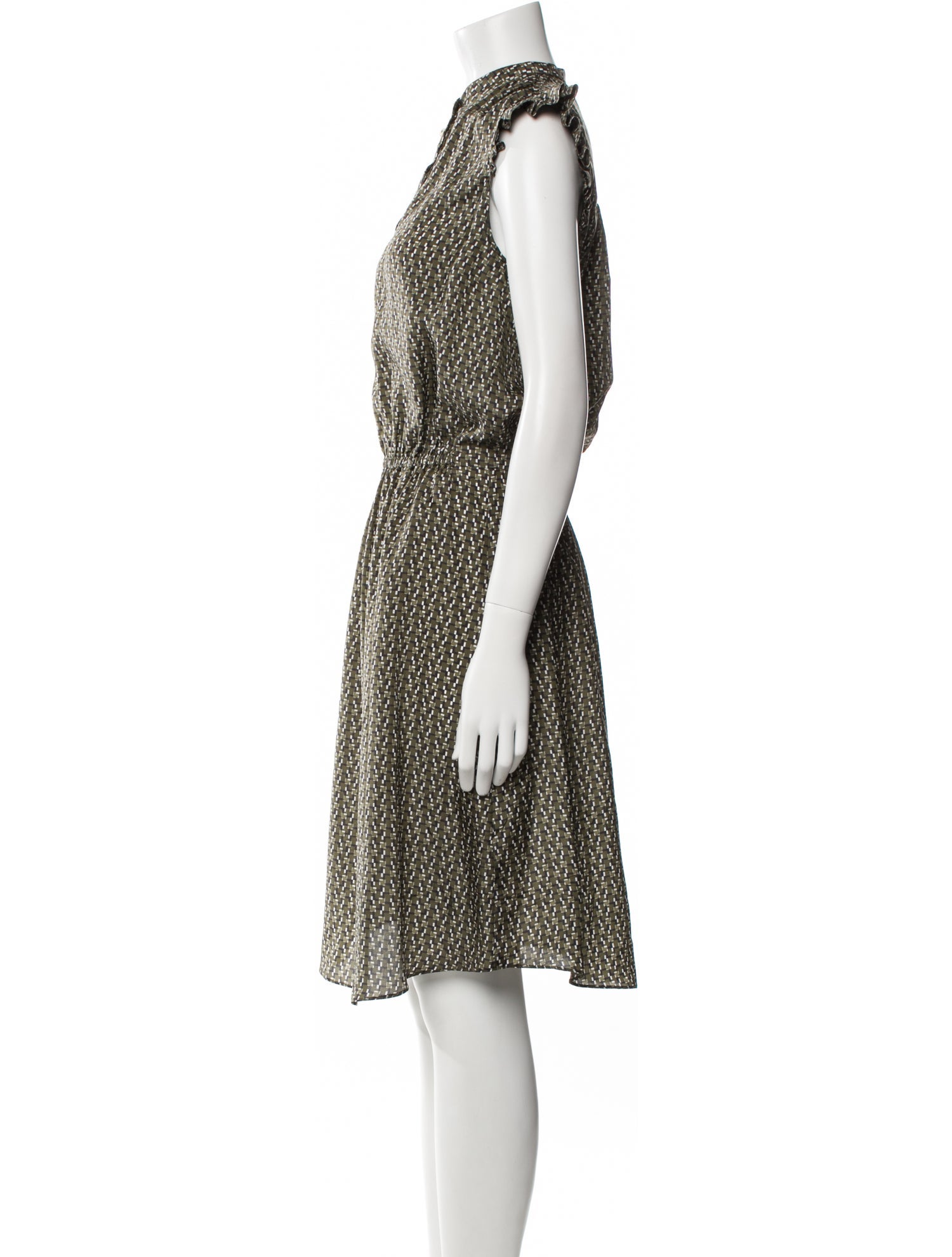 Officine Generale Silk Midi Length Dress