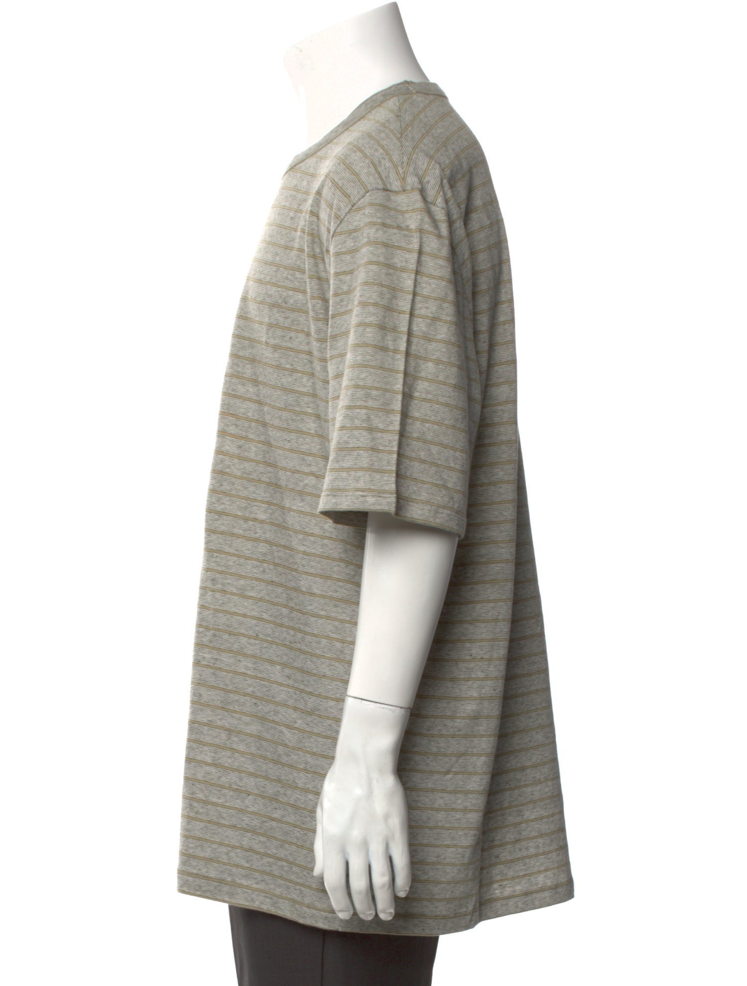 Officine Generale Striped Crew Neck T-Shirt w/ Tags