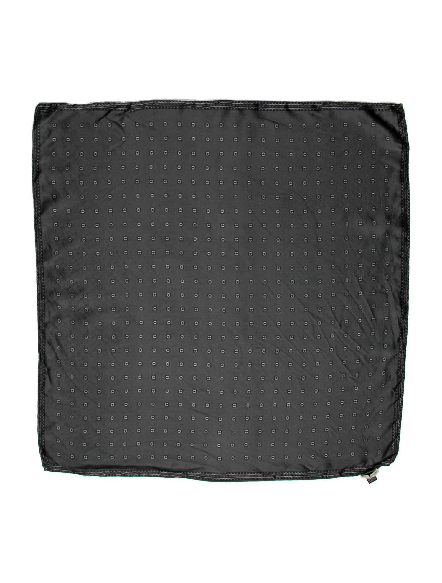 Officine Generale Silk Polka Dot Print Scarf