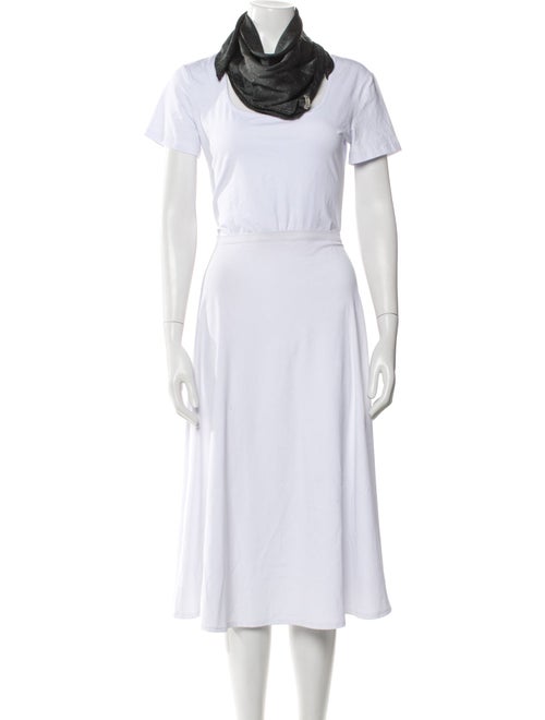 Officine Generale Silk Polka Dot Print Scarf