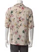 Officine Generale Floral Print Short Sleeve Shirt