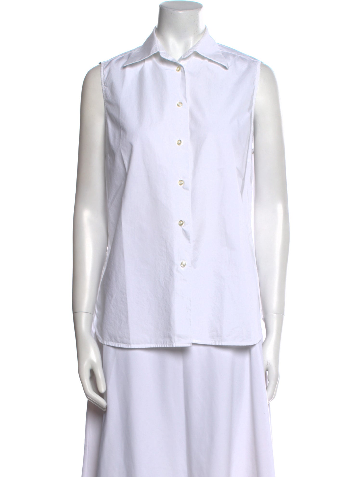 Officine Generale Sleeveless Button-Up Top