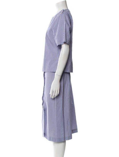 Officine Generale Striped Skirt Set