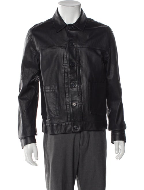 Officine Generale Leather Moto Jacket