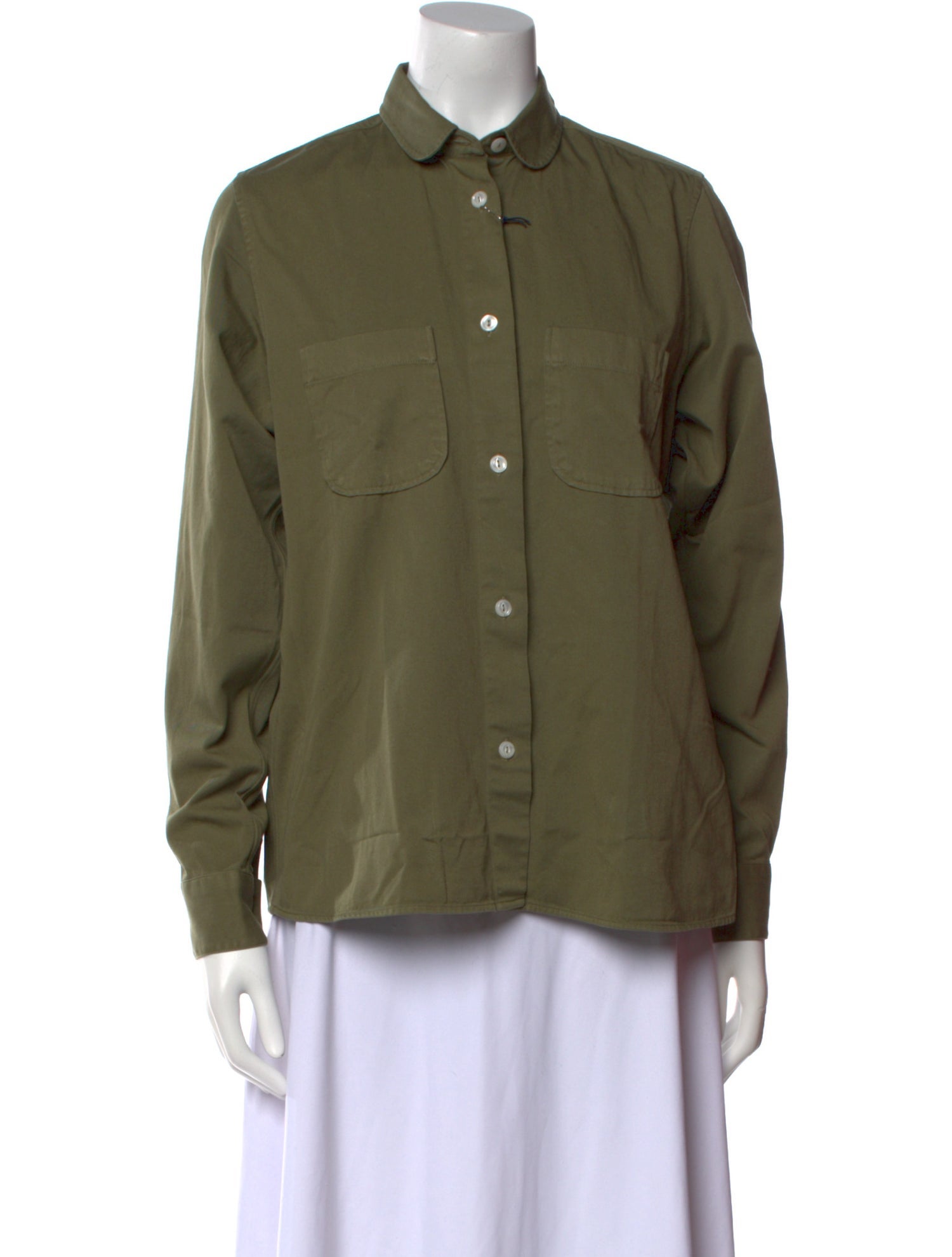Officine Generale Long Sleeve Button-Up Top w/ Tags