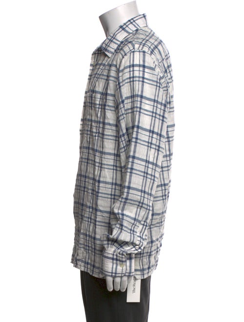 Officine Generale Plaid Print Long Sleeve Shirt