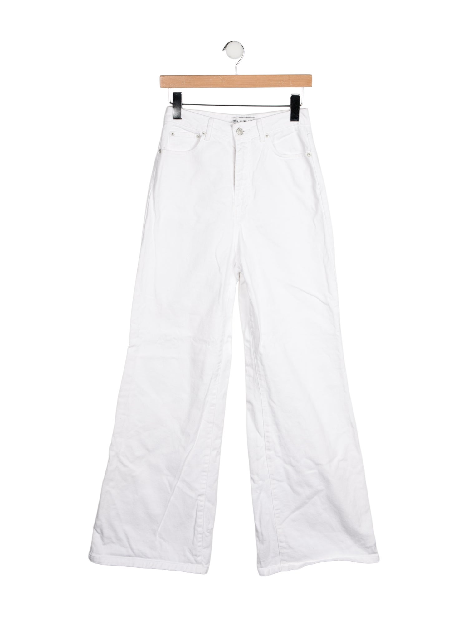 Officine Generale High-Rise Wide Leg Jeans