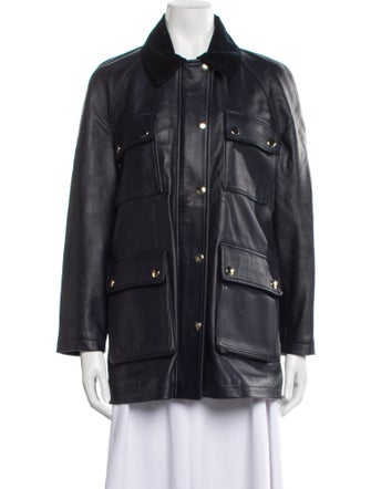 Officine Generale Leather Coat